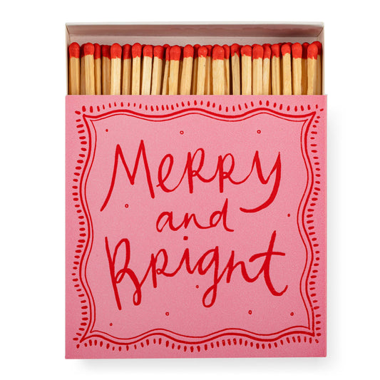 Merry and Bright Christmas Safety Matches