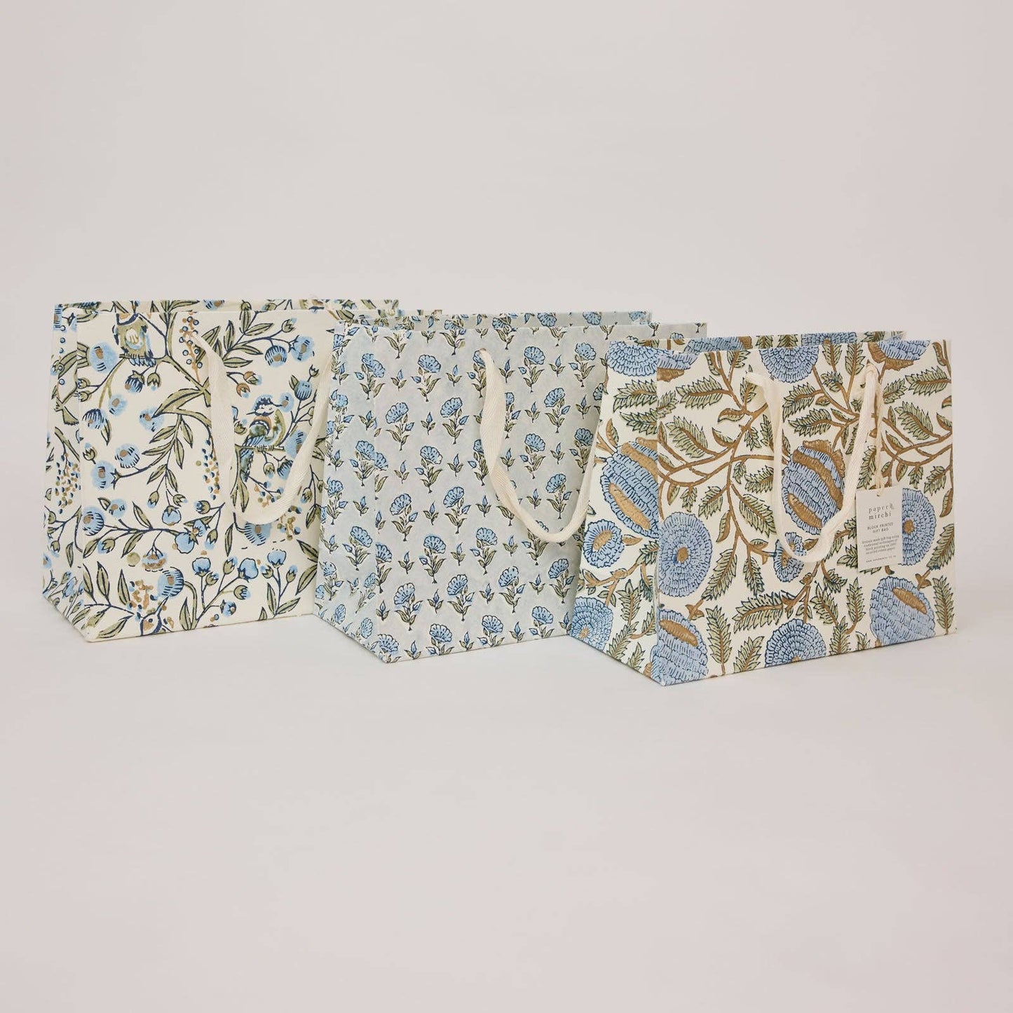 Medium Block Printed Gift Bags