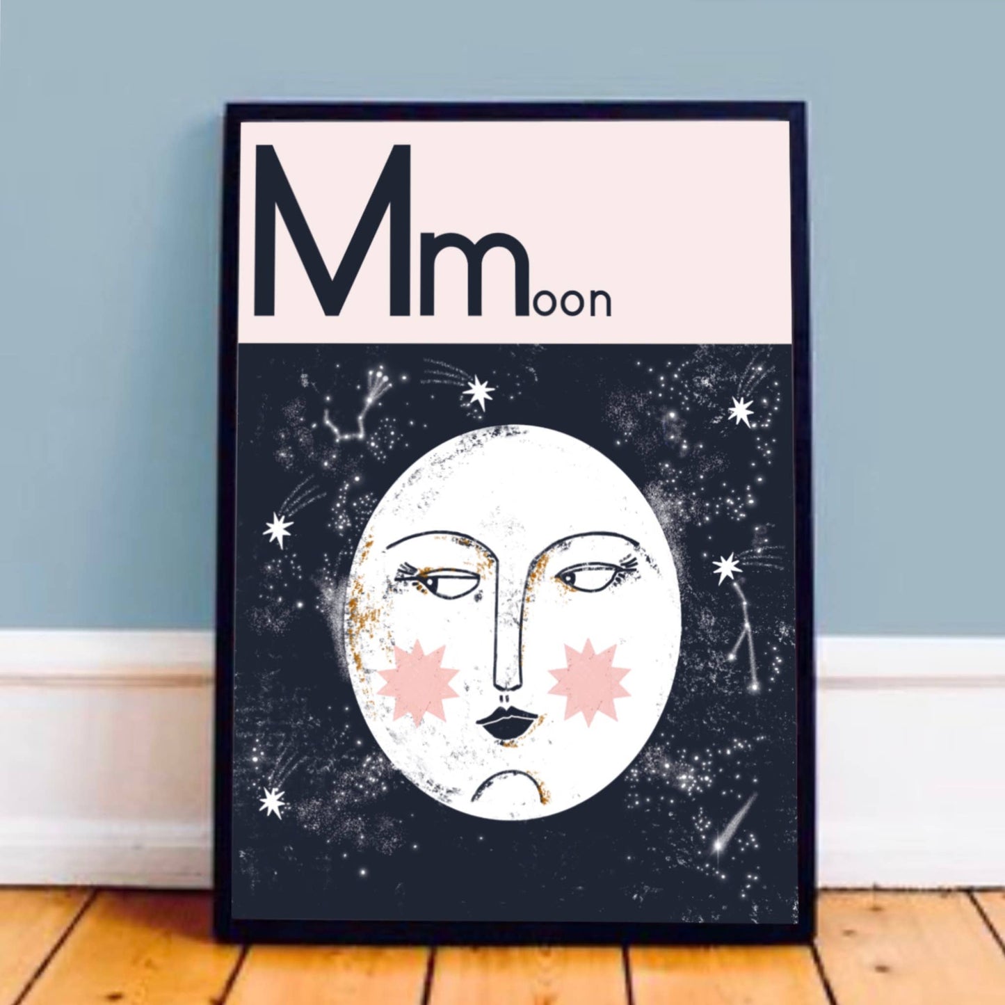 M for Moon Art Print