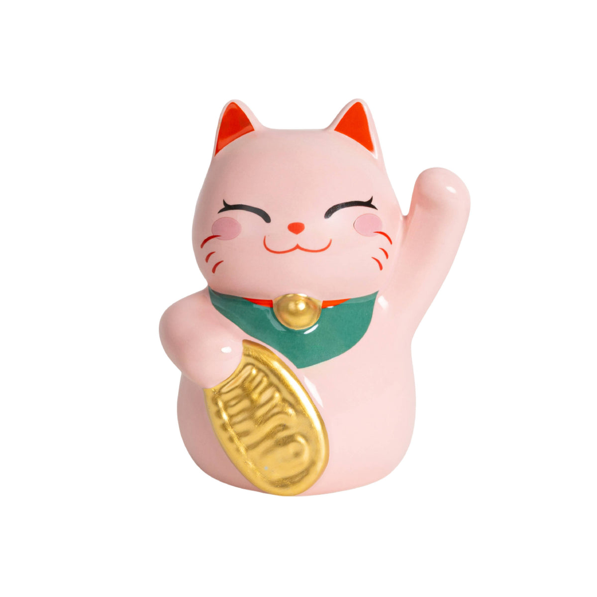 Helio Ferretti Pink Money Box Lucky Cat