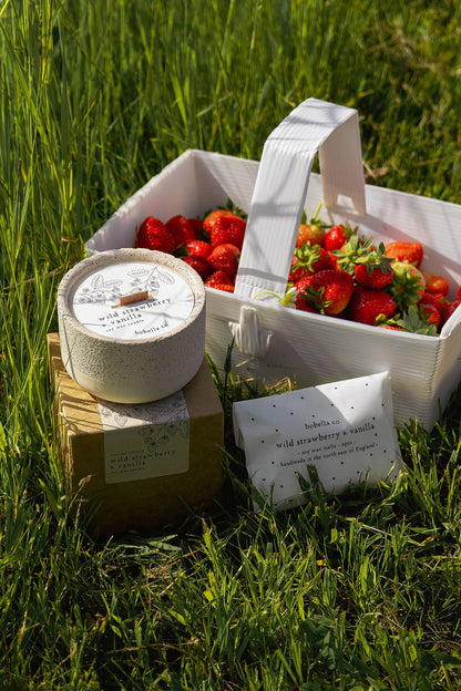 Wild Strawberry & Vanilla Soy Wax Candle