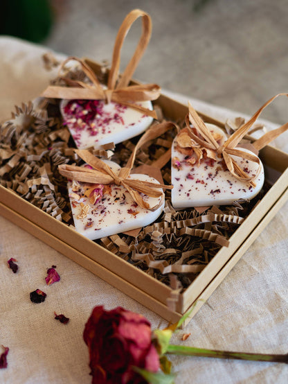 Individual Rose Heart Scented Decoration