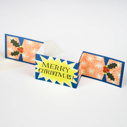 Merry Christmas Starburst Cracker Card
