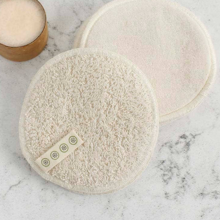 Two in One Organic Cotton Facial Pads Set of 5