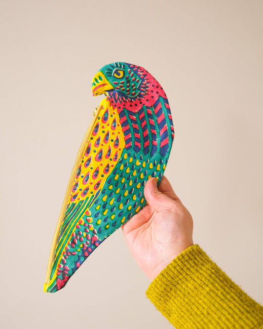 Parrot Fabric Pen & Pencil Case