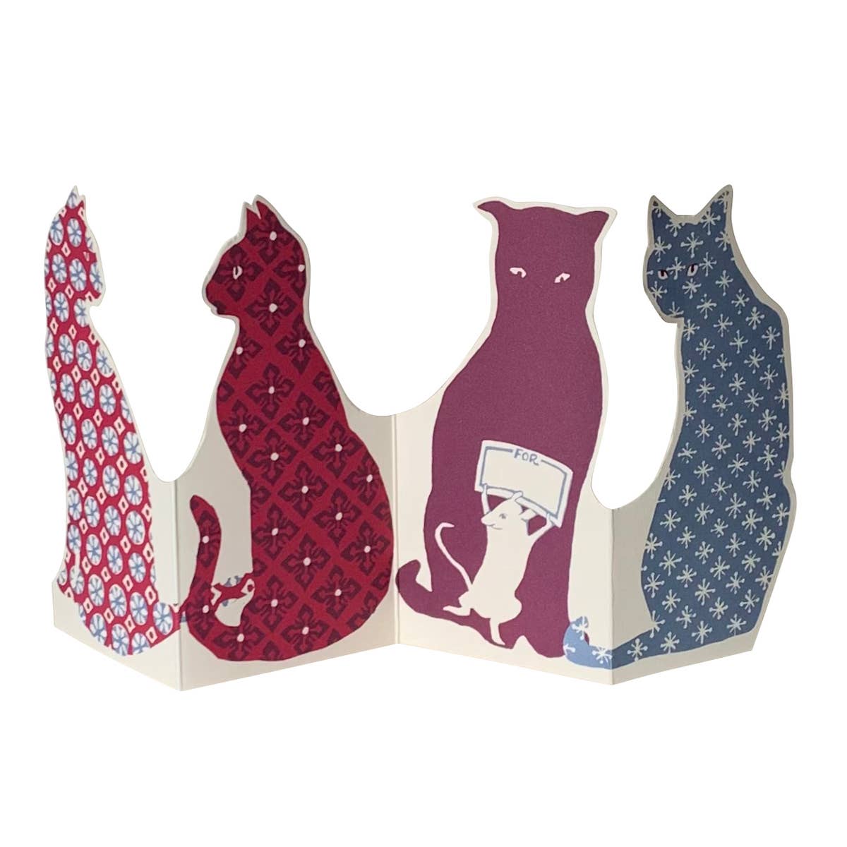 Calico Cats Concertina Card