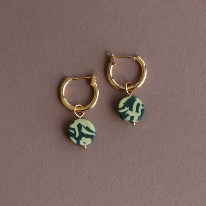 Forest Charm Hoop Earrings