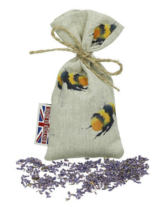 Bumble Bee Cotton Lavender Pouch