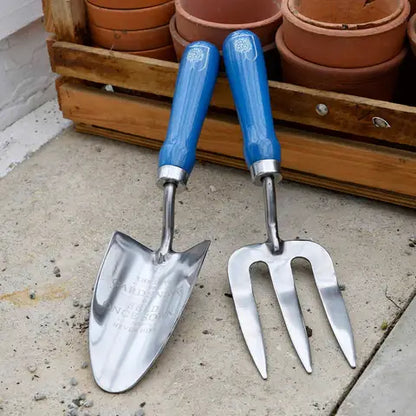 RHS British Meadow Trowel & Fork Set