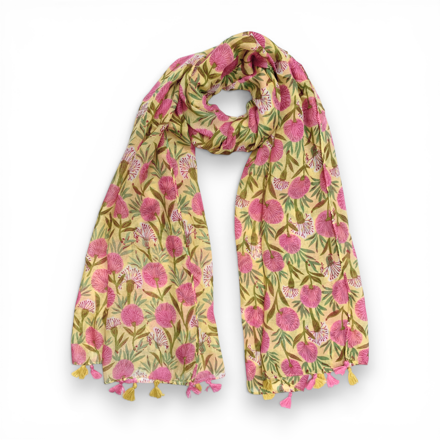 Geraniums Floral Print Scarf