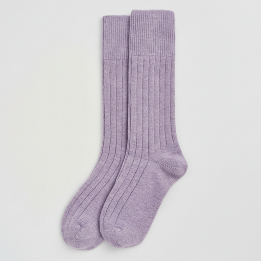 Parma Violet Merino Bed Socks