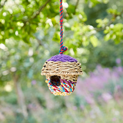 Handmade Acorn Recycled Cotton Birdhouse