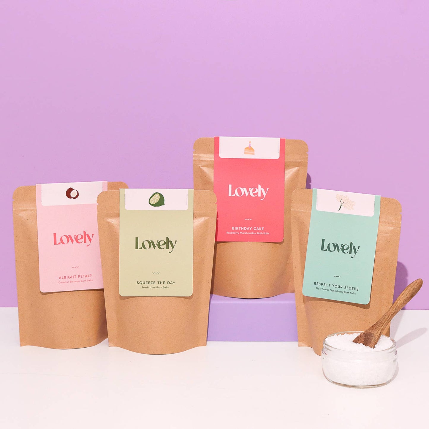 Birthday Cake Bath Salts - Raspberry Marshmallow