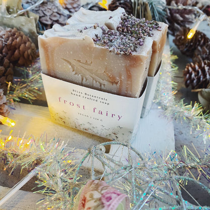 Handcrafted Frost Fairy Soap - Vanilla, Shea Butter & Pink Clay
