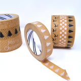 SW Coast Christmas Paper Tape - Snowy Trees