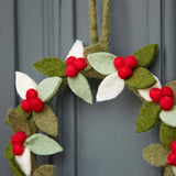 Felt Berry Christmas Wreath