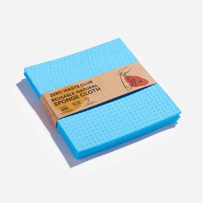 Compostable Sponge Cloths – 4 Pack