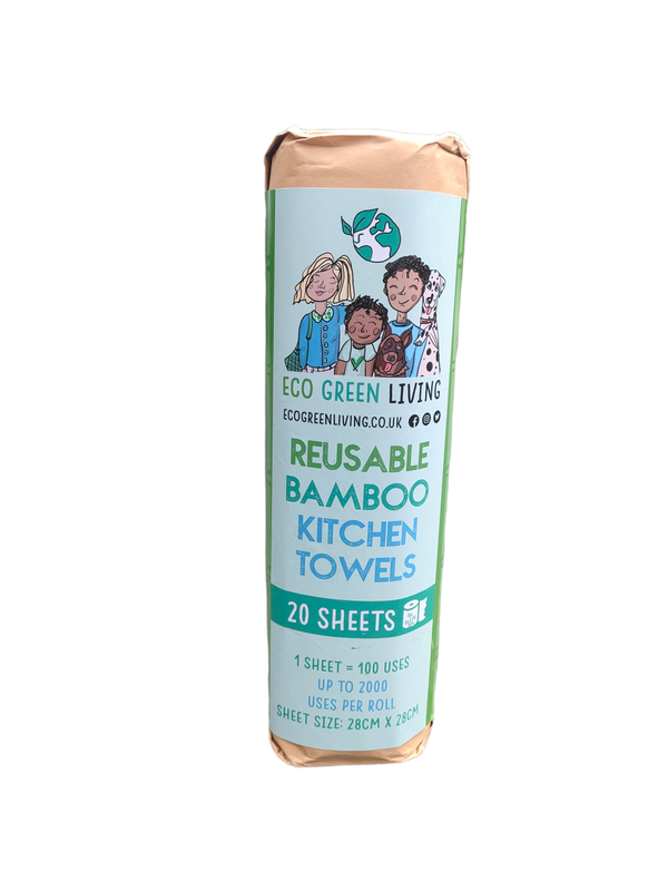 Eco Green Living Reusable Bamboo Kitchen Towels