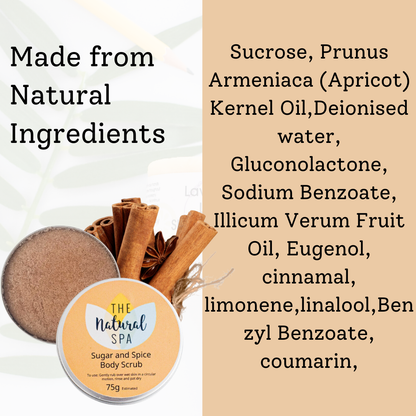 Sugar and Spice Body Scrub - Travel Size with Tin 75g