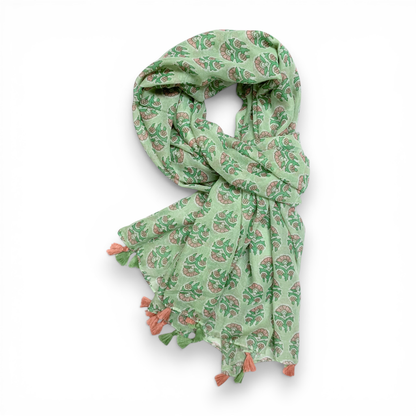 Wildflower Botanical Print Scarf