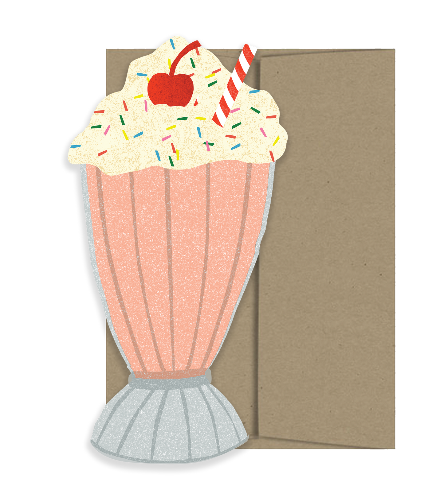 Strawberry Milkshake Card