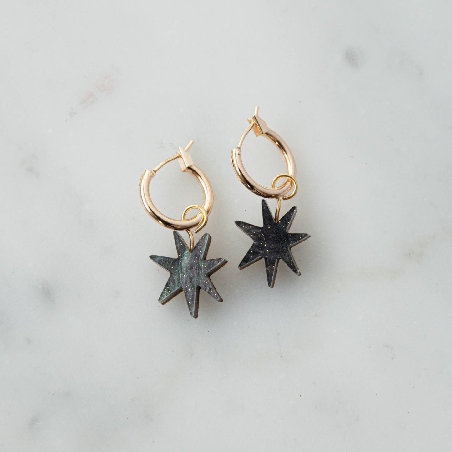 Smoke Black Star Hoops