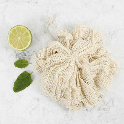 Organic Cotton Bath Scrub Exfoliating Body Puff