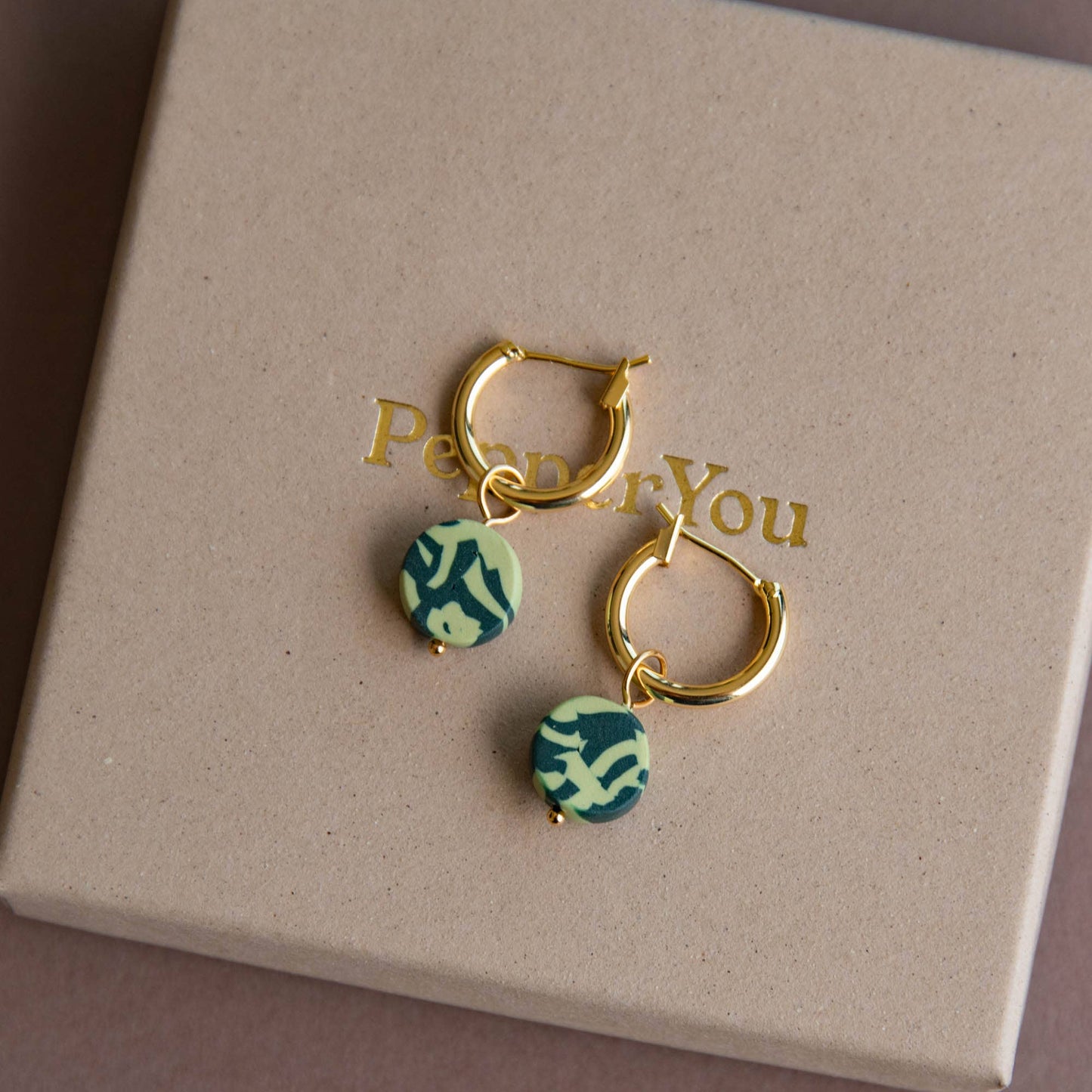 Forest Charm Hoop Earrings