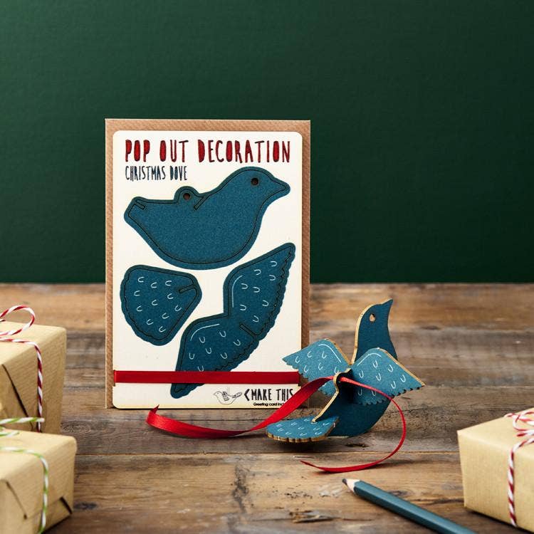 Pop Out Dove Christmas Card