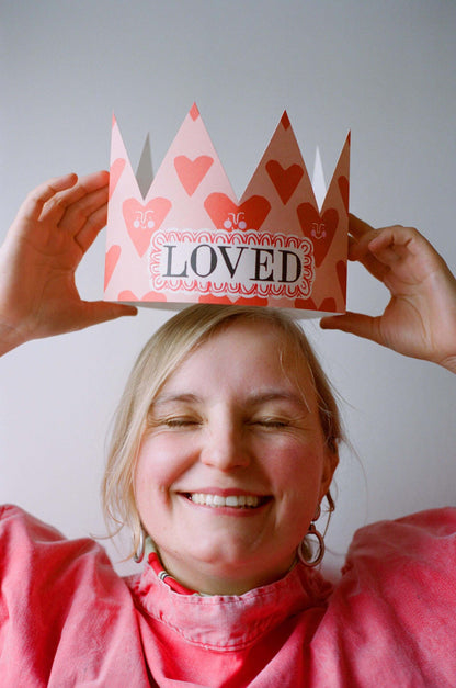 Loved ❤️ Party Hat Card