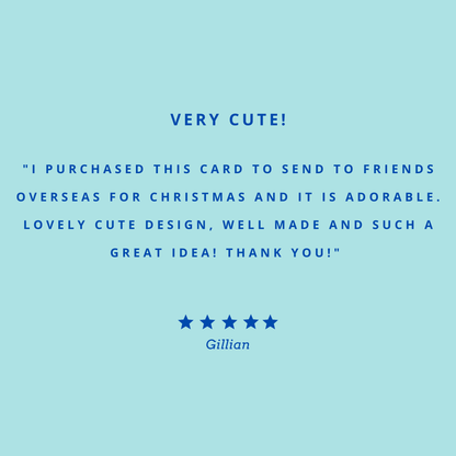 Sausage Dog Pop-Out Christmas Card