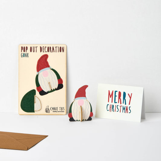 Pop Out Gonk Christmas Card