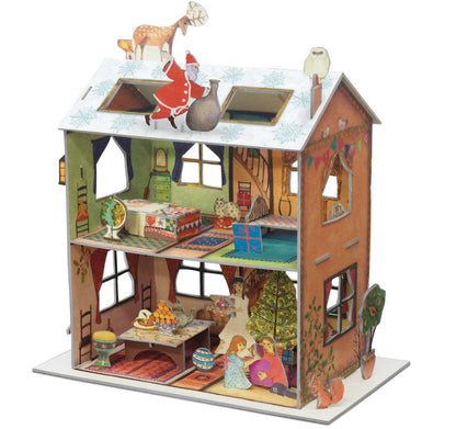 The Night Before Christmas Dolls House Pop and Slot 3D Advent Calendar