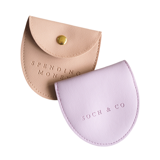 Spending Money Embossed Faux Leather Purse