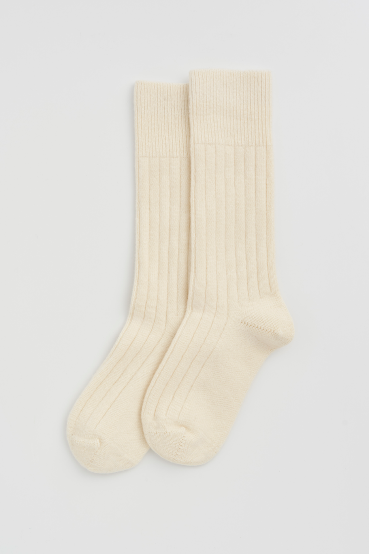 Clotted Cream Merino Bed Socks