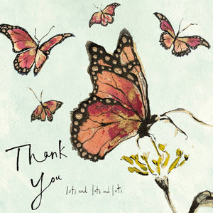 Thank You lots and lots Butterfly Card