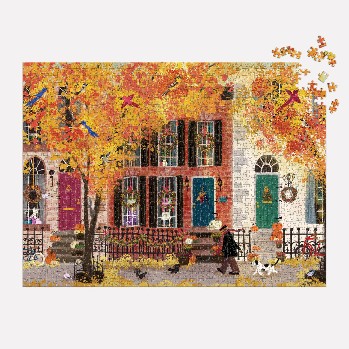 Autumn in the Neighbourhood Jigsaw Puzzle 1000 Piece