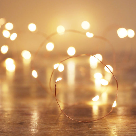 Copper Wire Light Strand Garland