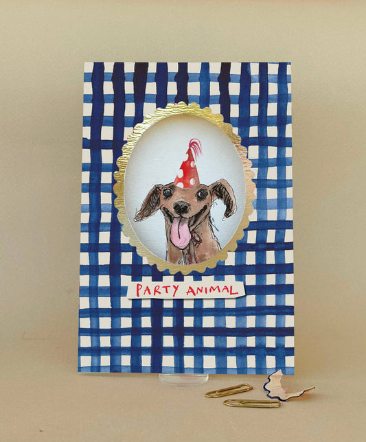 Party Animal Greetings Card
