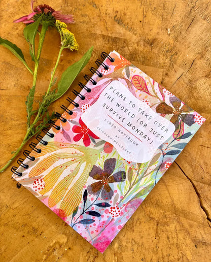 Plans to Take Over The World Pocket Lined Journal