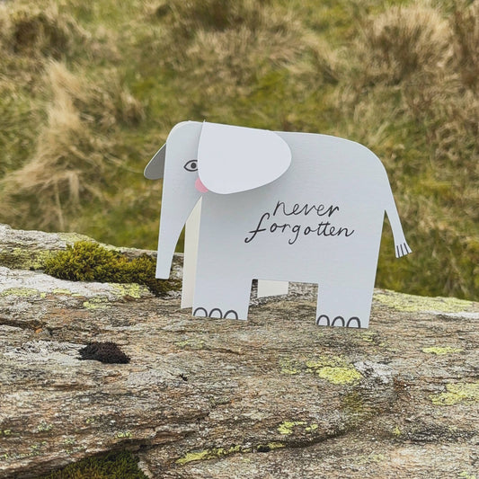 Never Forgotten Elephant Card