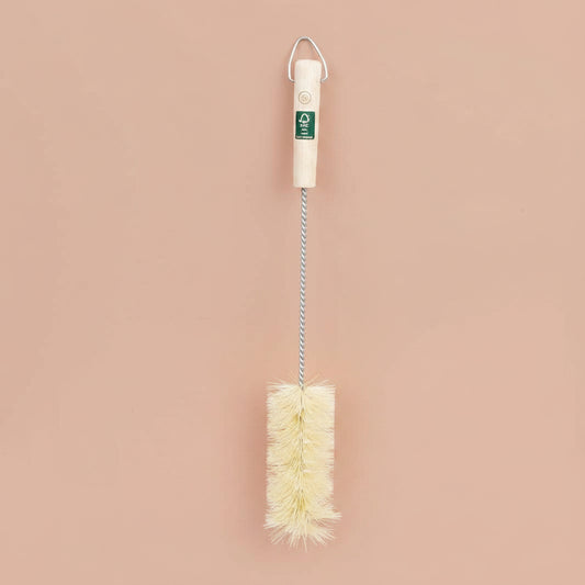 Natural Bristle Wooden Handle Bottle Brush