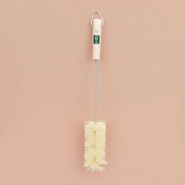 Natural Bristle Wooden Handle Bottle Brush