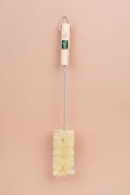 Natural Bristle Wooden Handle Bottle Brush