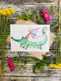 Happy Birthday Alligator Plantable Eco Greetings Card