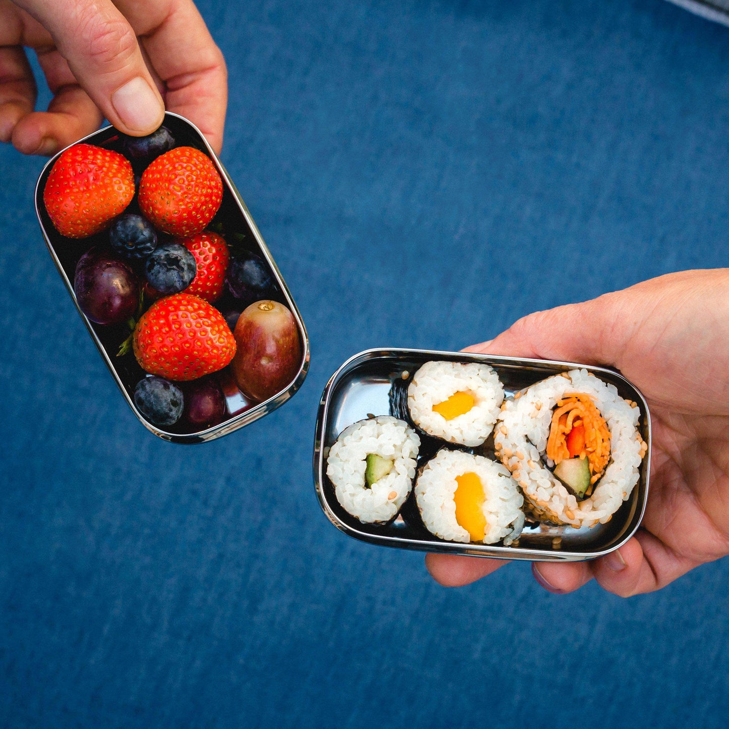 Elephant Box Stainless Steel Mini Snack Pod Pair