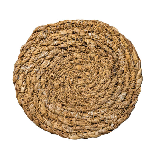 Woven Water Hyacinth Coasters - Set of 6