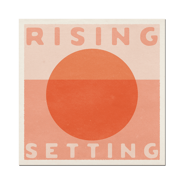 Rising Setting Art Print 12” x 12”