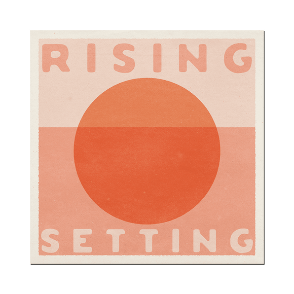 Rising Setting Art Print 12” x 12”