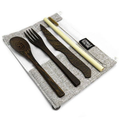 Upcycled Sustainable Wooden Cutlery Set